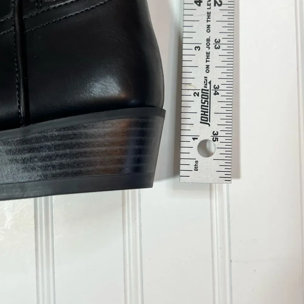 Wonder Nation Kids Black Boots with White Stars Size 5 NWT